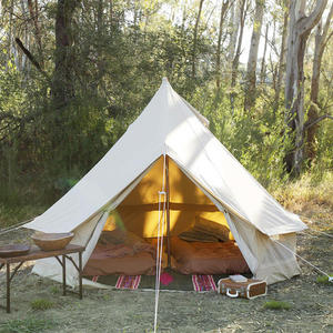 2025 nouveau luxe moins cher expédition Portable 10ft toile extérieur Glamping Camping yourte <span class=keywords><strong>maison</strong></span> cloche tentes à <span class=keywords><strong>vendre</strong></span> - Product Image 1
