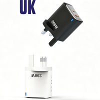 Chargeur rapide multi-ports 22W à protocole complet, charge rapide UK QC 3.0 PD USB Type C, tête de chargeur de téléphone portable pour Samsung