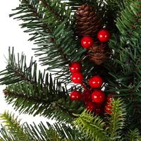 UMIND Grosir Garland Natal Artifisial 2.0m/ 2.7m Murah untuk Dekorasi Dalam & Luar Ruangan