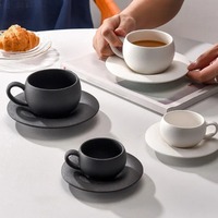 Tasse à café en céramique de luxe de style japonais avec soucoupe ovale en forme d'œuf, écologique, passe au lave-vaisselle, pour le petit-déjeuner, les desserts et le pain à la maison