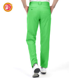 Pantalones de golf atléticos ajustados de alta calidad para hombre, pantalones personalizados, piernas rectas, lona transpirable ligera, informal, cintura media - Product Image 2
