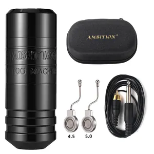 Ambition Torped Tattoo Pen Machine Kit Powerful Brushless Motor Stroke 4.0-4.5-5.0mm RCA Cable Connector