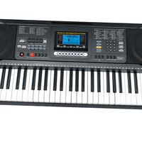 HUASHENG Professional 61-Key Electric Piano Keyboard with Percussion 128 Rhythms Music Player Master/Chord/Rhythm Volume Control