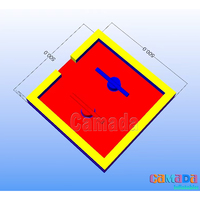 Arena Permainan Gladiator Tiup untuk Dewasa, Permainan Olahraga Luar Ruangan, Juego Inflable De Gladiador dengan Tongkat