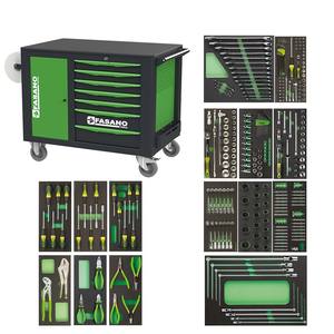Fasano Tools 162V/AS308 <b>Rolling</b> Tool Cart With 308 Pc Mechanic <b>Kit</b> For Automotive Repair And Maintenance - Product Image 1