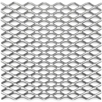 Paneles de Malla Metálica Expandida de Aluminio con Recubrimiento en Polvo, Diseño de Diamante, para Techos Suspendidos y Revestimiento de Fachadas