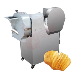 01 더블 헤드 야채 절단기 전기 슬라이서 상업용 양배추 분쇄기 칠리 생강 양파 절단기 푸드 프로세서 - Product Image 1