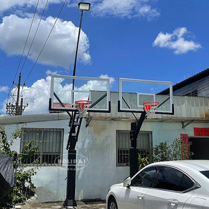 Under Ground Rust Prevention Outdoor Hot-dip Galvanized Height Adjustable <strong>Basket</strong> <strong>Ball</strong> Hoop Basketball <strong>Stand</strong> - Product Image 2