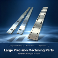 Pièces de précision usinées CNC sur mesure de haute précision, grande taille, en acier inoxydable, pour plaques longues et rails de guidage - Usine OEM