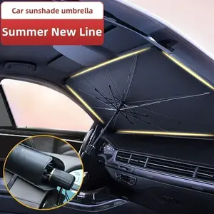 Parasol Plegable Personalizado para Ventana Delantera <span class=keywords><strong>de</strong></span> Auto, Protector Solar para <span class=keywords><strong>Coche</strong></span>, <span class=keywords><strong>Sombrilla</strong></span> para Parabrisas - Product Image 4