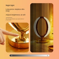Veilleuse de chambre à coucher moderne en cristal de luxe Lampe de chevet à détection de courant alternatif avec atmosphère décorative avancée Chargement simple