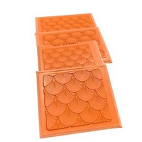 Placa de Borracha de Silicone Elástica Antiaderente Resistente a Altas Temperaturas para Processamento de Estampagem a Quente e Gravação de Padrões