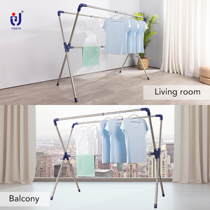 Balcón plegable forma de <span class=keywords><strong>mariposa</strong></span> soporte de tela ajustable tendedero secador de ropa - Product Image 6