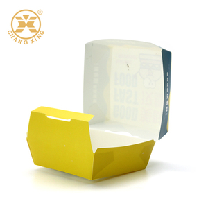 Boîte alimentaire pour hamburger, impression CMYK aux couleurs attrayantes, boîte à salade jetable pour vente au détail, boîte à emporter en carton <span class=keywords><strong>blanc</strong></span>, vente en gros OEM - Product Image 3
