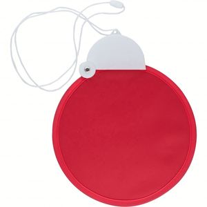 Logotipo personalizado cuello plegable Twist Chill ventilador plegable redondo de nailon ventiladores de mano plegables con cordón - Product Image 4