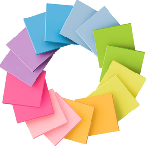 Factory customized fluorescent color 3 * 3-inch convenient tape that can be torn off. Student memo pad can be attached n times t - Product Image 3