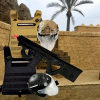 Ensemble tactique X3 pour jeu de rôle CS avec mode intégré pour balles d'eau et laser, incluant casque et gilet de protection