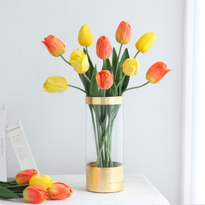 Flor Artificial de Tulipán de Seda, Tallo Único, Tacto Natural, Decoración para el Hogar, Accesorio de Fotografía - Product Image 2