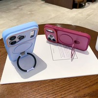 Casing Ponsel iPhone 18 Pro Max dengan Ring Magnetik, Anti Benturan, Pelindung, Mendukung Pengisian Daya Nirkabel, dan Penyangga