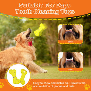 Üretici OEM çevre dostu ETPU oyuncak köpek kemik dayanıklı yıkılmaz köpek oyuncak agresif Chewer için interaktif Pet güvenli oyuncak - Product Image 4