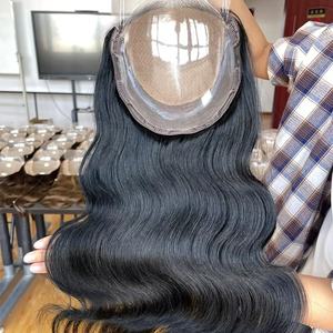 Meilleure qualité 2025 Design de luxe cheveux naturels taille 5x5 dentelle avant 8x8 perruque de cheveux humains russe pour les femmes - Product Image 1