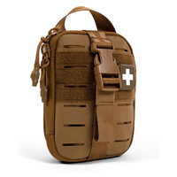 Trousse de premiers soins d'urgence portable IFAK, sac médical Molle pour le camping, la randonnée, le trekking tactique - Équipement de sécurité et de survie