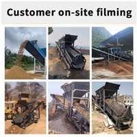 Machine de criblage mobile vibrante rotative pour charbon, terre, sable, gravier et minerai, avec laveur à tambour et boîte de vitesses à roulements