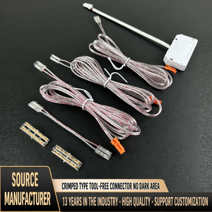 SMD COB <b>LED</b> Solderless Embedded Dupont <b>Wire</b> 1.8m Transparent Cable for Wardrobe Cabinet <b>LED</b> Strip <b>Light</b> - Product Image 5