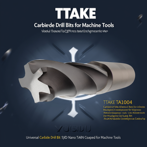 Foret universel en carbure TTAKE TA1004 5xD avec revêtement Nano TiAlN pour machines-outils - Product Image 3