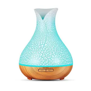 छोटे घर उपकरण एयर क्लीनर के साथ शांत धुंध humidifier रिमोट कंट्रोल फूलदान आवश्यक तेल विसारक 7 रंग एलईडी रात को प्रकाश