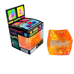 Jouet Squishy Éducatif Antistress en TPR Texture Glacée, Carré Holographique Pailleté, en Maltose, de la marque Needoh - Product Image 6