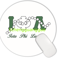 Tapis de souris personnalisé avec motif cercle de la sororité Phi Beta Sigma, base en caoutchouc antidérapante, tapis de souris pour ordinateur