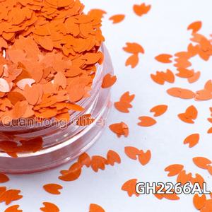 Neuankömmling Macaron Glitter Powder Quick-Sand Shape OEM/ODM Blüten blätter Blätter Leder Nagel Gruß karte - Product Image 3