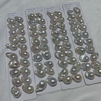 Perles baroques de grande taille 13-16 mm, perles d'eau douce naturelles irrégulières en paire pour la fabrication de boucles d'oreilles et de bijoux DIY