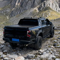 Couverture de benne de camionnette rétractable avec verrouillage caché de qualité supérieure, imperméable et durable, pour Ford Ranger