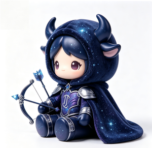 Figurine OEM personnalisée <span class=keywords><strong>Sagittaire</strong></span> Zodiaque Magie Étoilée en PVC ABS avec peluche douce et moelleuse, boîte mystère de collection Constellation, jouet artistique - Product Image 1