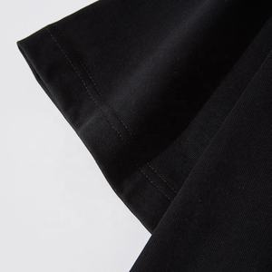 Elegante algodón pesado 320gsm logotipo personalizado de gran tamaño hombres camiseta hombres Plain Boxy Fit camisetas en blanco - Product Image 4