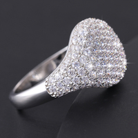 Drops hipping Anillos Fine Jewelry 925 Sterling Silber VVS Moissan ite Diamond Cluster Paar Ehering für Frauen Mädchen