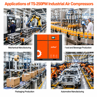Compresseur à vis bi-étagé 75 kW à économie d'énergie avec variateur de fréquence à aimant permanent de qualité industrielle