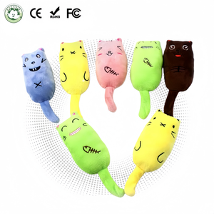 Giocattolo per Gatti Personalizzabile di Nuovo Stile, Simpatico Giocattolo da Masticare in Peluche Resistente ai Morsi con Coda Contenente <span class=keywords><strong>Catnip</strong></span> per Uso Quotidiano - Product Image 1