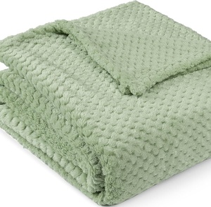 Mềm Mại Ấm Cúng Trang Trí Bỏng Ngô Flannel Chăn Trọng Lượng Nhẹ Mờ Sang Trọng Ấm Áp Lông Cừu Chăn Cho Tất Cả Các Mùa - Product Image 1