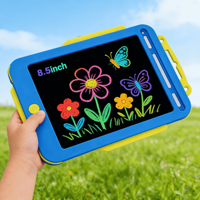 Tablette d'écriture LCD portable et réutilisable en plastique, tableau de dessin effaçable en un clic pour les enfants de 3 à 6 ans, jouet léger pour enfants, CE RoHS