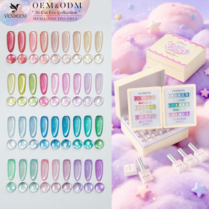 Gel Líquido LED Macaron Cat Eye, Set de 36 Colores, Sin HEMA ni TPO, Colores Arcoíris, Suministros <span class=keywords><strong>para</strong></span> Arte de <span class=keywords><strong>Uñas</strong></span> - Product Image 4