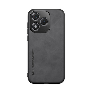 Étui de téléphone en cuir de luxe mince étui de sensation de peau de bébé avec étui de support de voiture magnétique pour Huawei Honor 400 Lite - Product Image 2