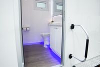 Remorque Toilette avec Lavabo et Douche Mobile Mobile Portable Toilette Remorque Camping Mini Remorque avec Toilette