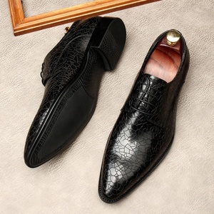 Zapatos de vestir de negocios para hombre, diseño artesanal, ligeros y cómodos, con punta, planos, con cordones, que aumentan la altura, de piel de vacuno, moda de otoño - Product Image 6