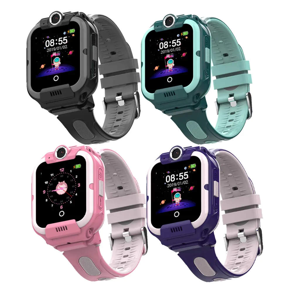 Cámara dual niños reloj inteligente pulseras deportes GPS Android IOS reloj inteligente con WiFi y tarjeta SIM 4g para niños niñas