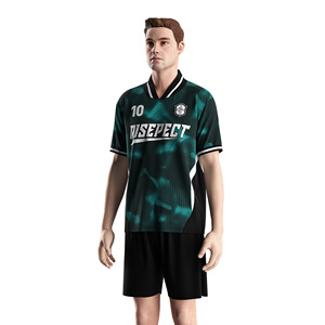 Maglietta Casual da <span class=keywords><strong>calcio</strong></span> con colletto ripiegabile, pannelli colorati personalizzabili e <span class=keywords><strong>maglia</strong></span> ad asciugatura rapida ideale per le partite del fine settimana - Product Image 2