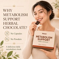 Complément Alimentaire au Chocolat à Base de Plantes pour Soutenir le Métabolisme Antioxydant pour Hommes, Saveur Chocolat