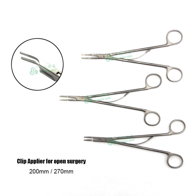 Open Operation Polymer Hem-o-lock Titanium Clip Applicator for Hospital Use Medical Surgical Instruments